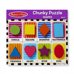 Melissa and Doug - Дървен пъзел с фигури 